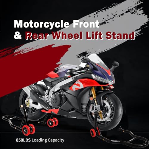 850lbs Front and Rear Motorcycle Stands with Adapters K101151