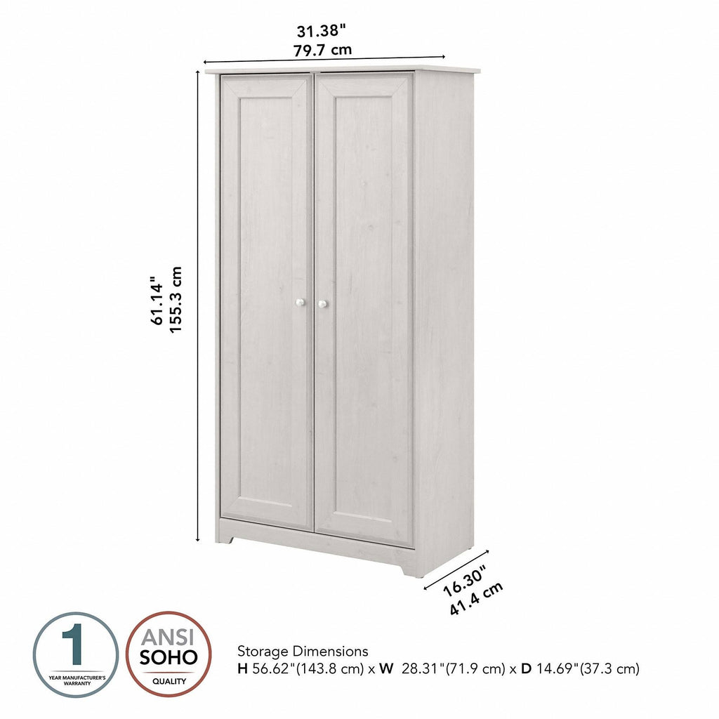 Tall Storage Cabinet with Doors Reclaimed Pine V73170