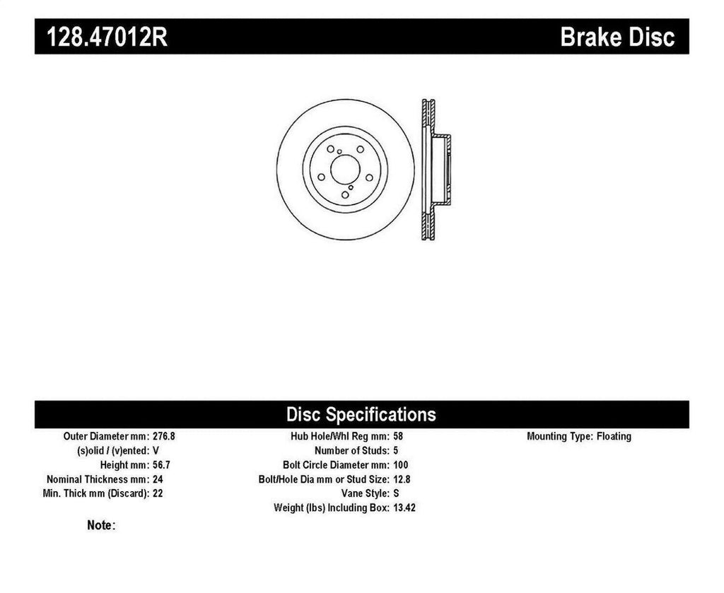 Drilled Sport Brake Rotor N56969