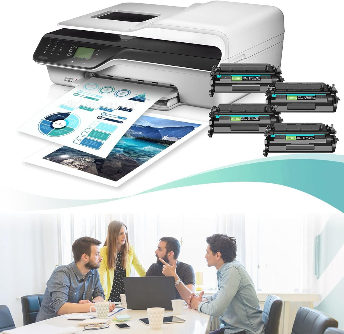 Compatible Toner Cartridge Replacement 4 Black L7524