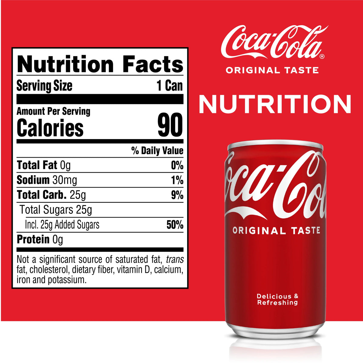 Mini Soda Pop Soft Drink, 7.5 fl oz, 10 Pack Cans A72765