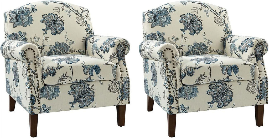 Accent Chair Set Of 2 with Removable Cushion F34940