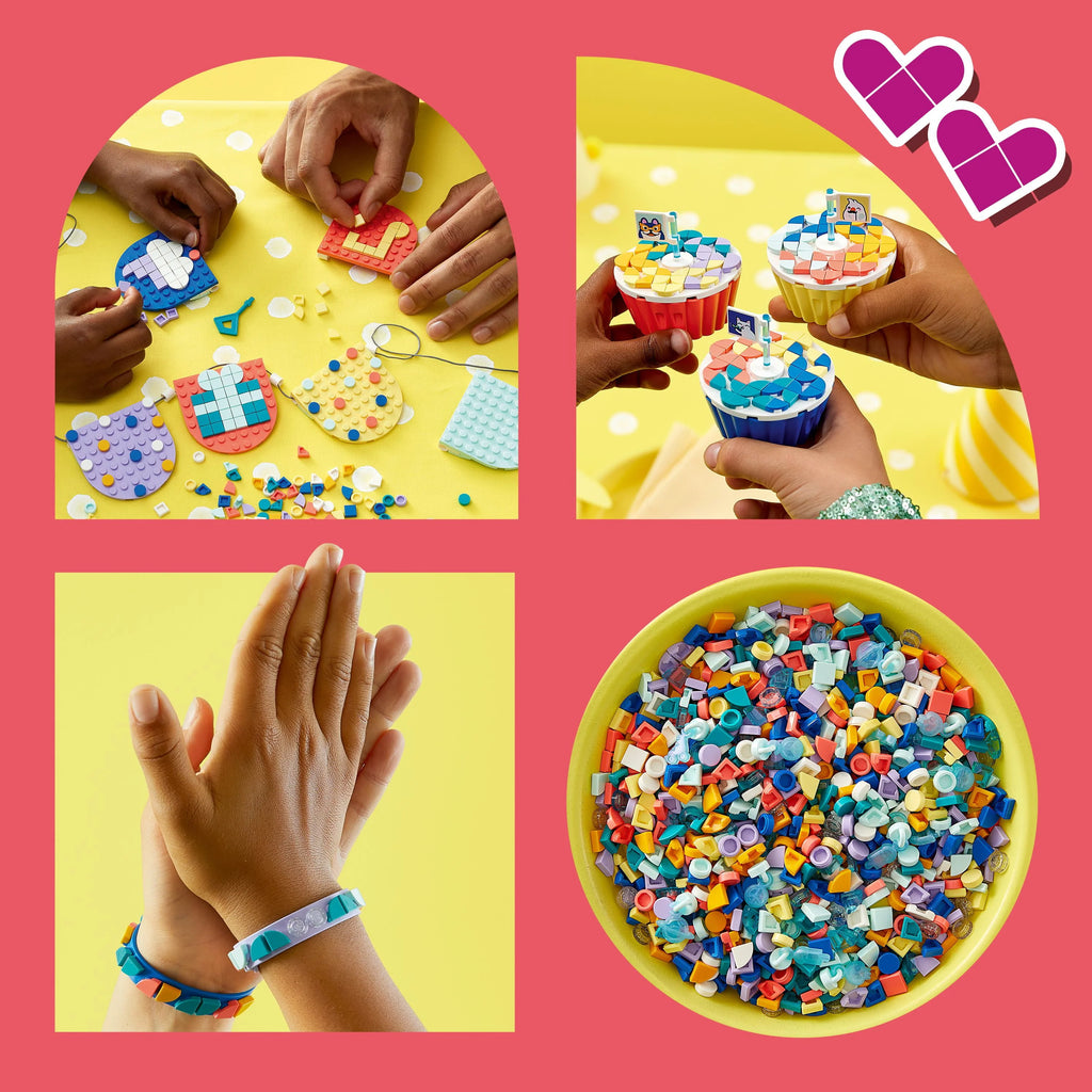 Arts & Crafts Party Kit with Toy Cupcakes, Bracelets, and Bunting M954