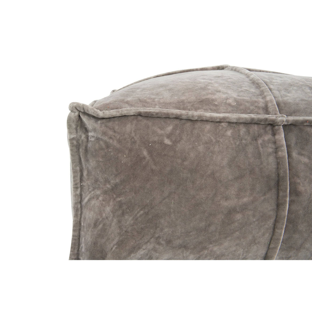 Goldenrod Cotton Velvet Pouf U611067