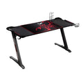 60 Inch Black Gaming Desk with RGB Lighting R1075