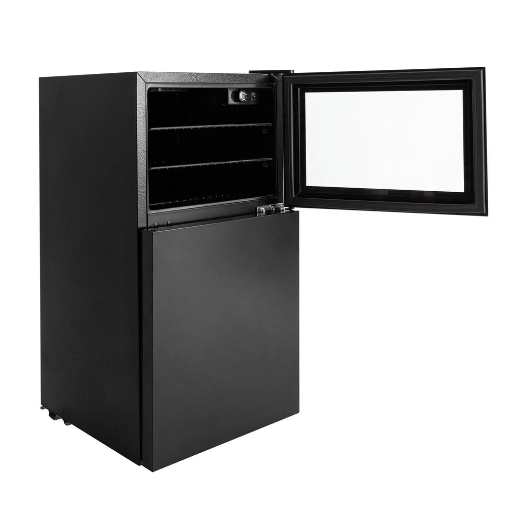 30 Bottles Dual Zone Wine Cooler Refrigerator E844