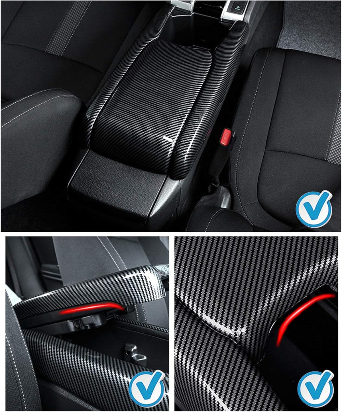 Central Console Armrest Box Cover for Honda Civic 10th Car Accessories I221978
