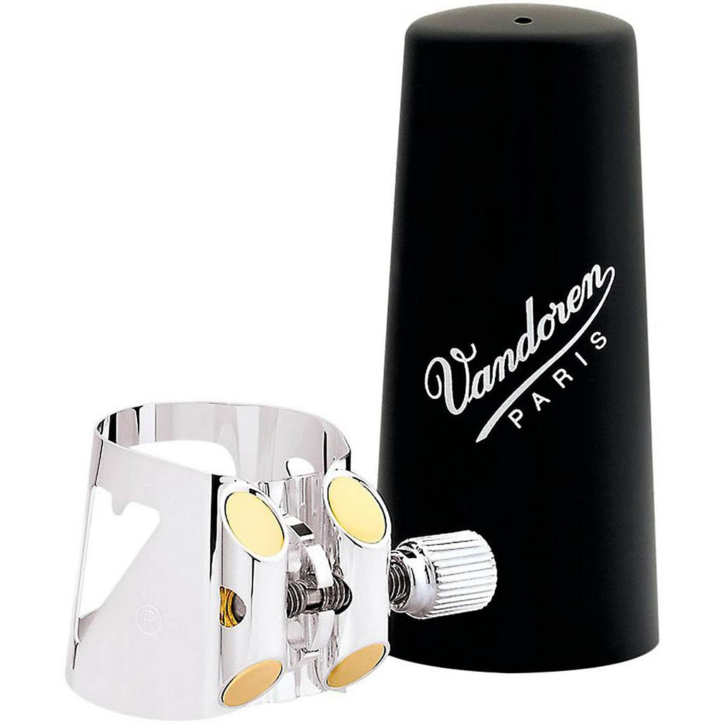 Silver-Plated Bass Clarinet Ligature with Plastic Cap N601546