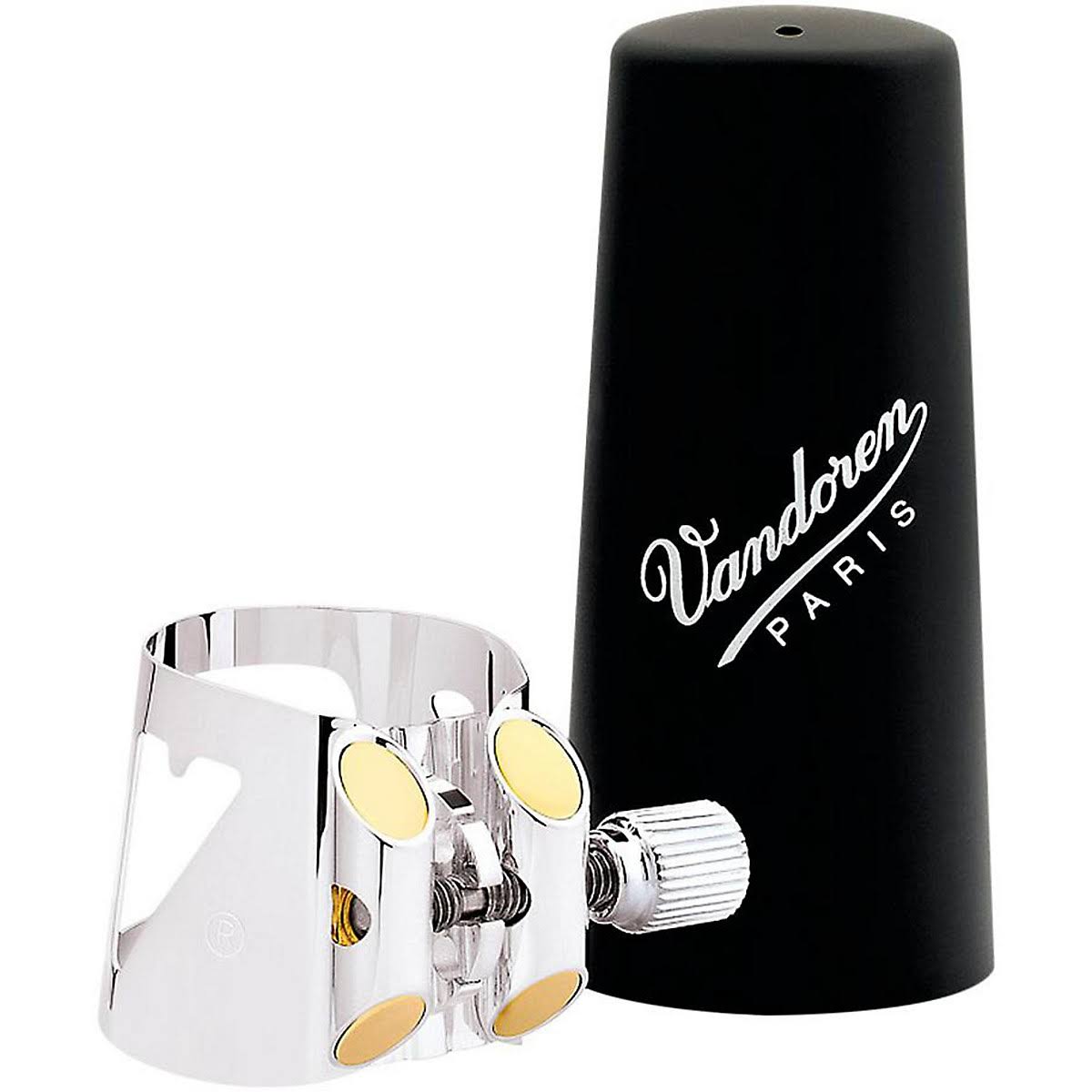 Silver-Plated Bass Clarinet Ligature with Plastic Cap N601546