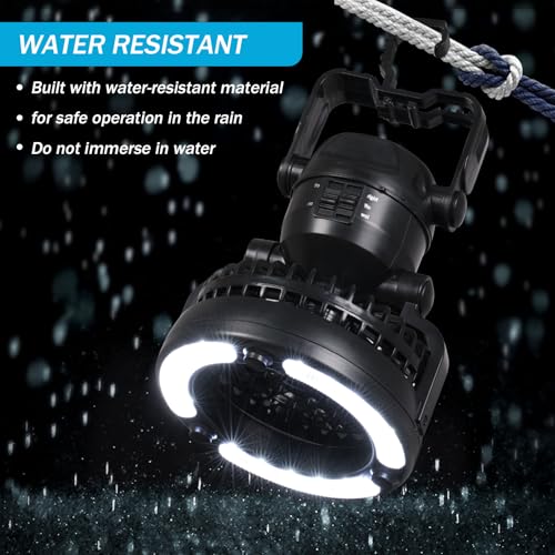 Portable Camping Light with Ceiling Fan A878