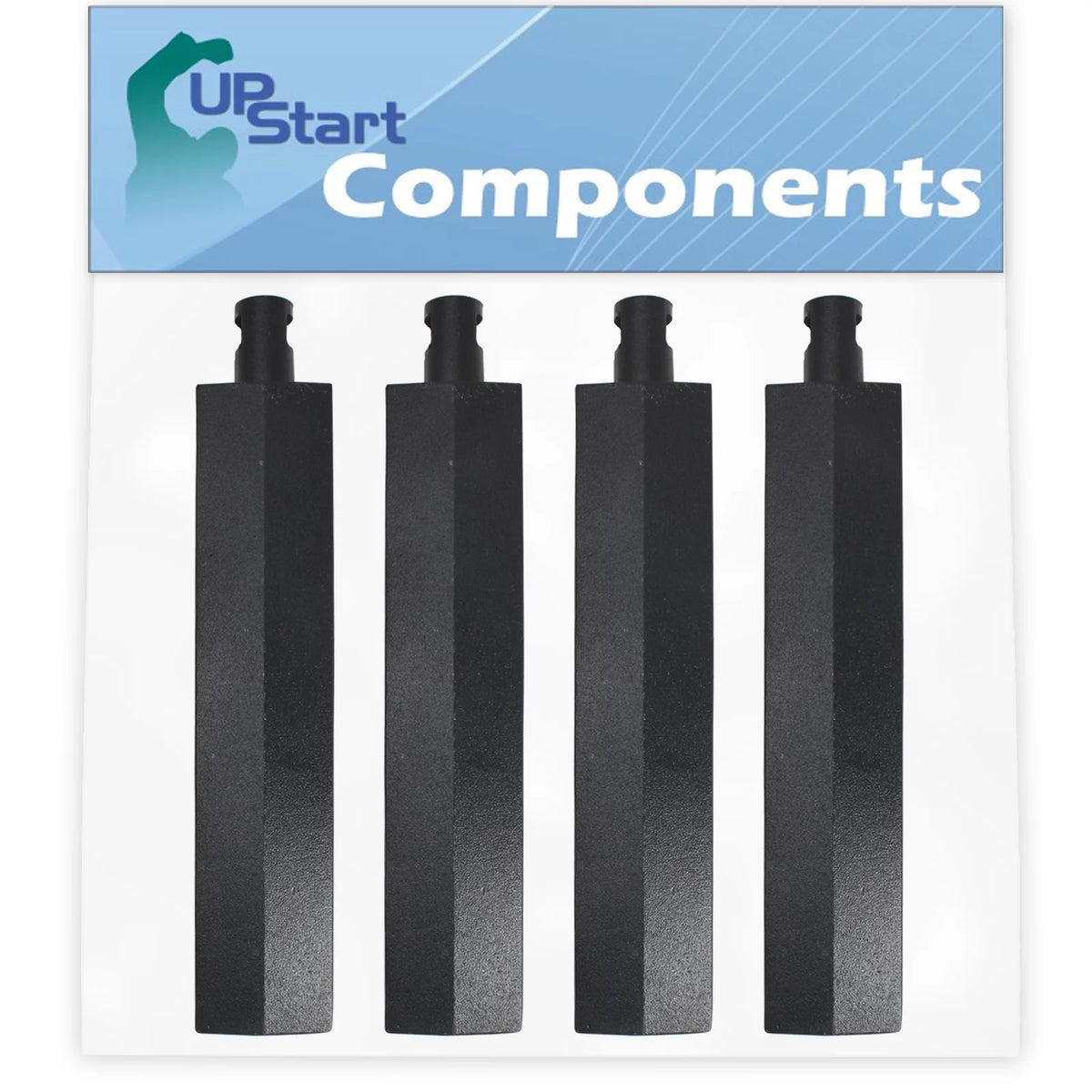 4-Pack Cast Iron BBQ Gas Grill Tube Burner Replacement Parts M411584