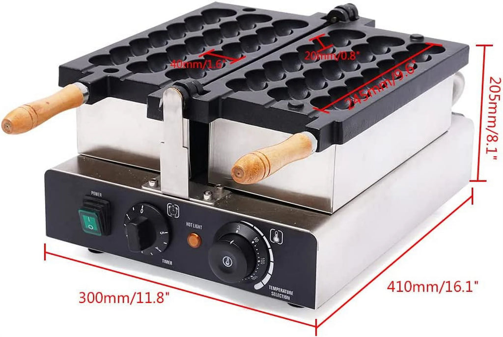 Nonstick Electric Rotating Waffle Ball Machine H8306