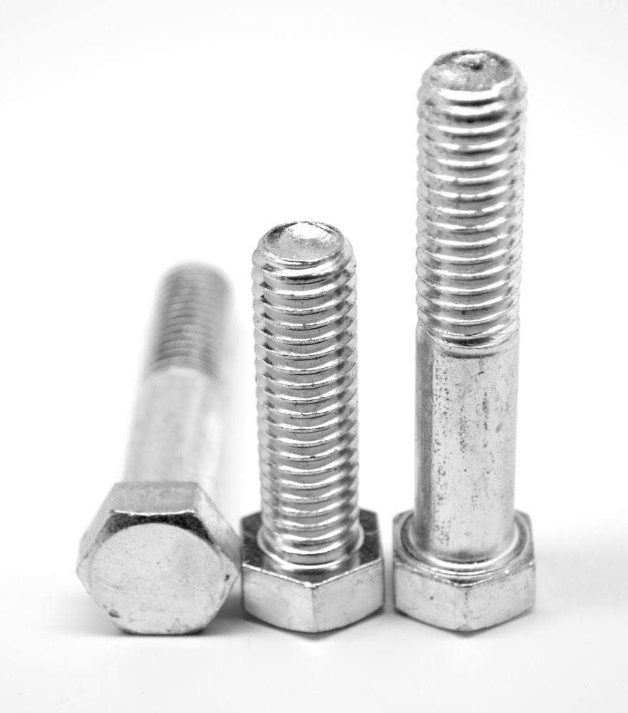 3/8x22-16 x 2 3/4x22 Coarse Thread Grade 5 Hex Cap Screw, Medium Carbon Steel Zinc Plated T884