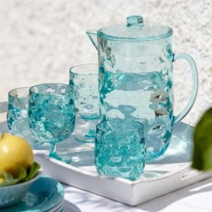 Turquoise 6pcs Water Glass M86595