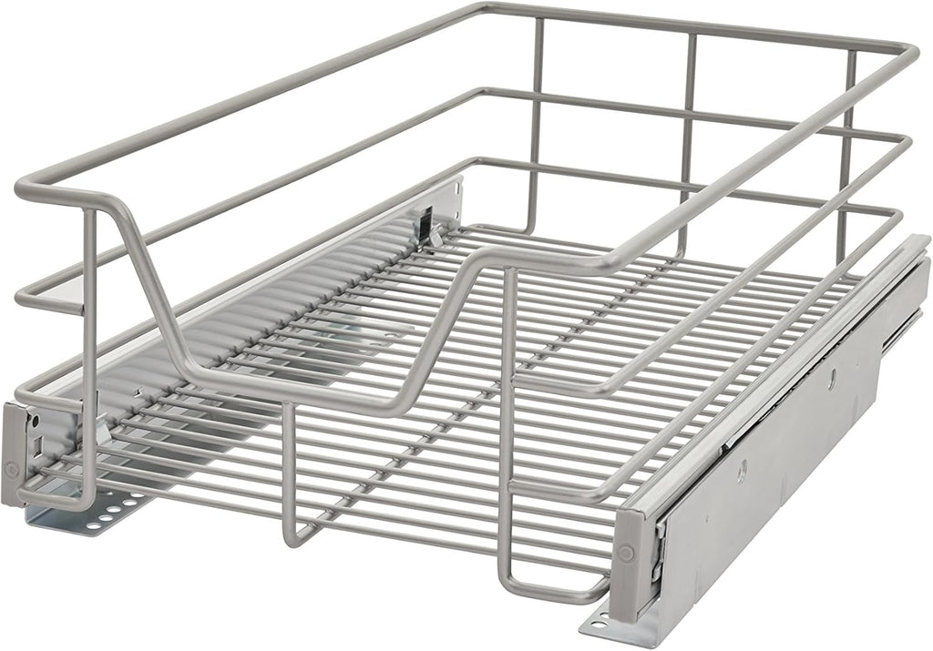 11.5-Inch Wide Kitchen Single Tier Cabinet Pull Out Basket P91887