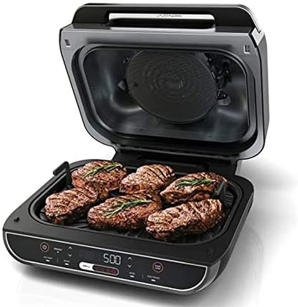 Open Box Ninja Foodi Smart XL 5-in-1 Indoor Grill with 4-Quart Air Fryer - Black R757359