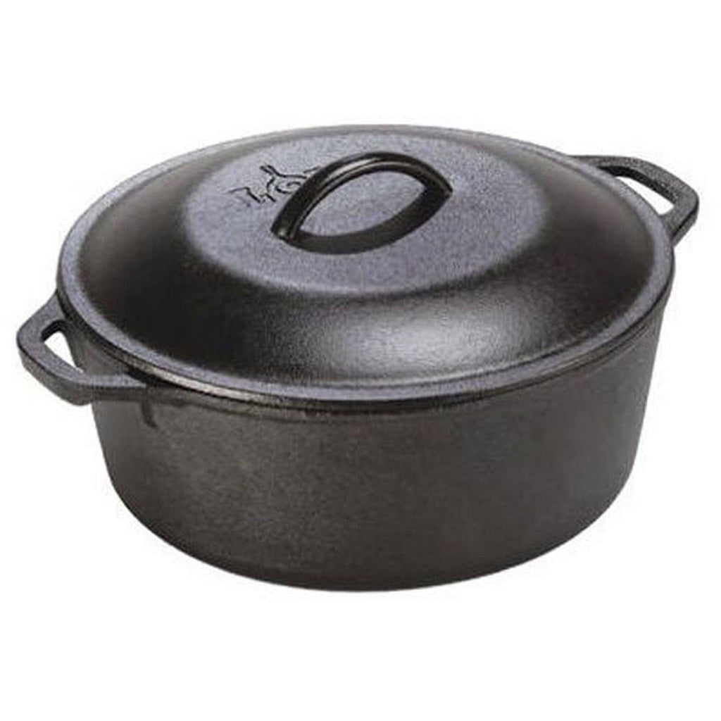 Pre-Seasoned Cast Iron Dutch Oven 5-Quart E305