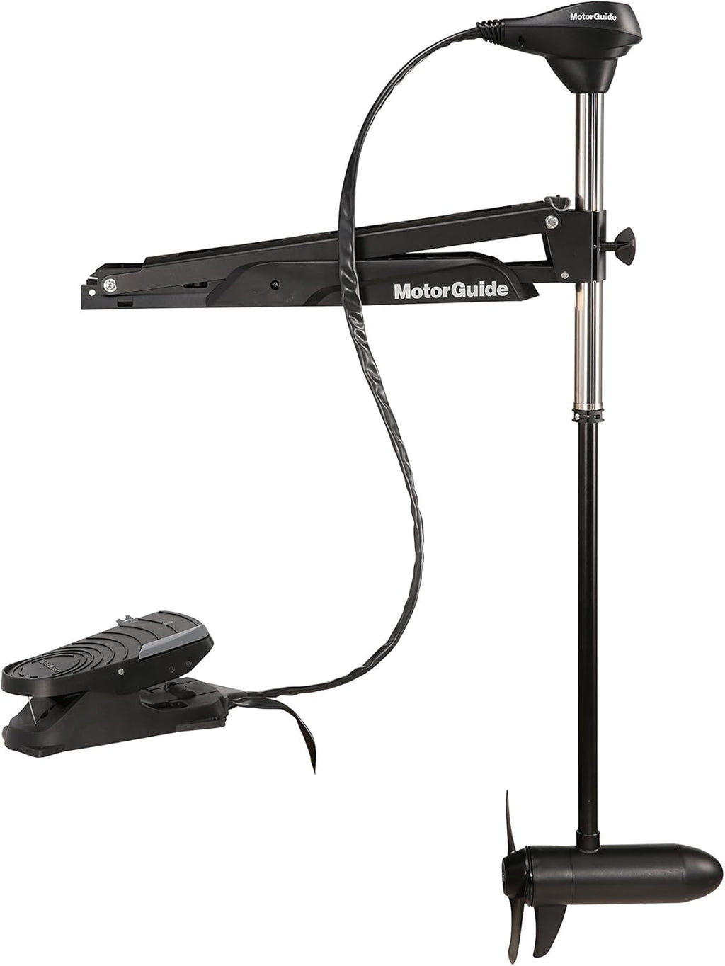 45-Inch Shaft 55-Pound Peak Thrust Cable Steer Foot-Control Trolling Motor W651525