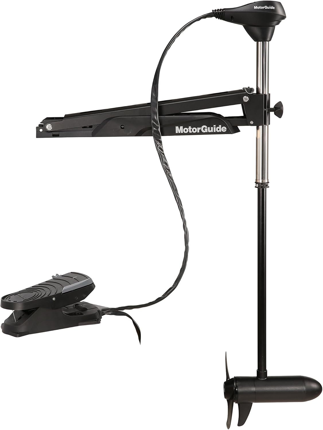45-Inch Shaft 55-Pound Peak Thrust Cable Steer Foot-Control Trolling Motor W651525