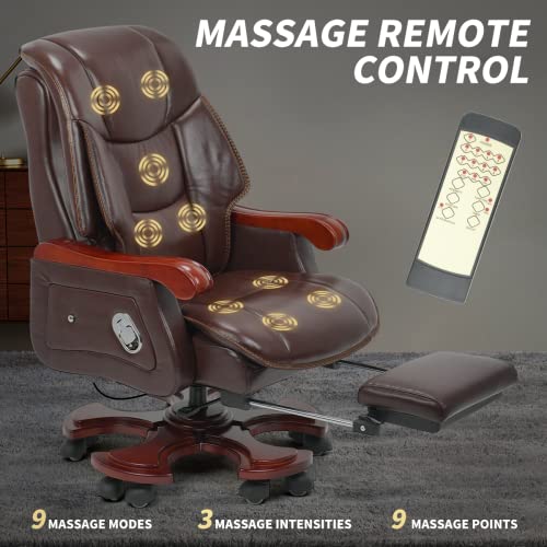 High Back Genuine Leather Office Chair D554