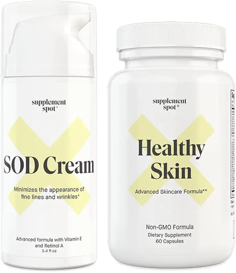 Superoxide Dismutase Facial Cream and Anti-Aging Supplement Z821