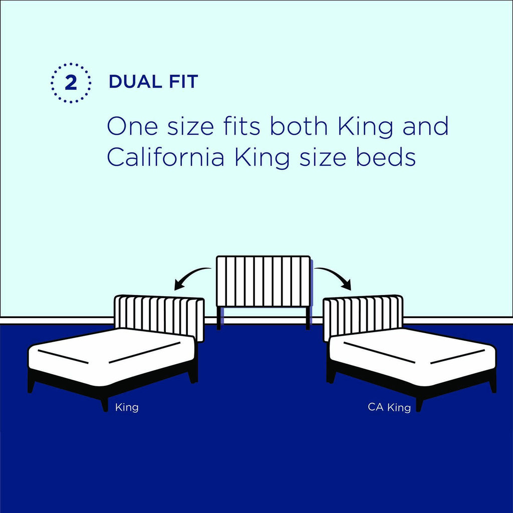 Light Gray King/California King Velvet Headboard A791