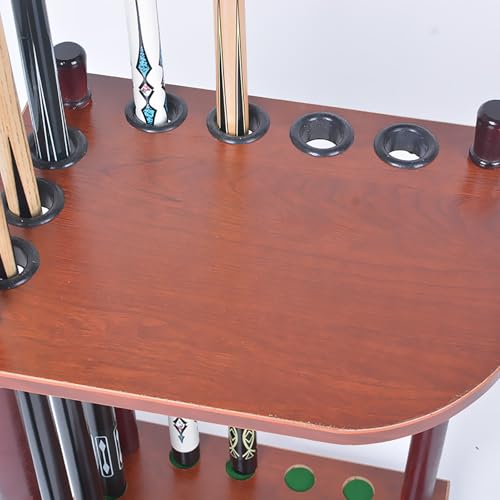 7 Hole Billiard Cue Rack J8136