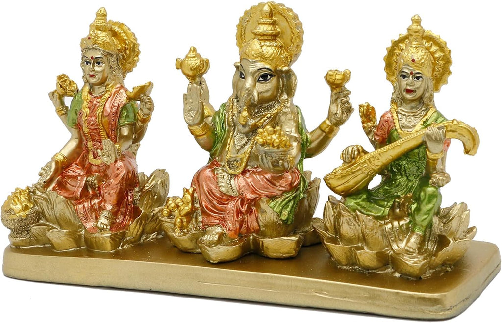 Hindu Lakshmi Ganesha Saraswati Statue J67149