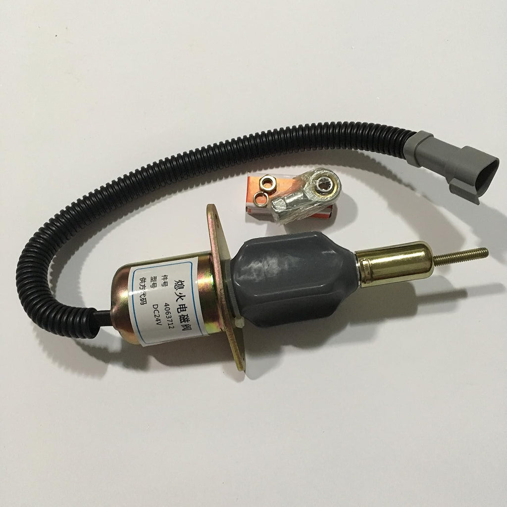 24V Shut Off Stop Solenoid for Cummins C8.3L Engine Pack of 2 Q8694