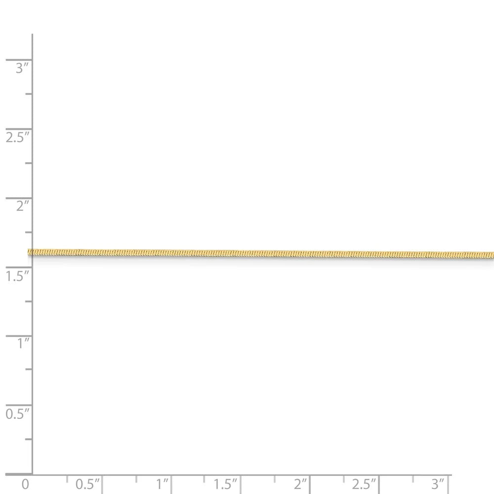 14kt Yellow Gold 16 inch Octagonal Snake Chain I901