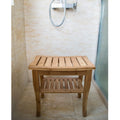 Bamboo Shower Bench with Storage Shelf Z944
