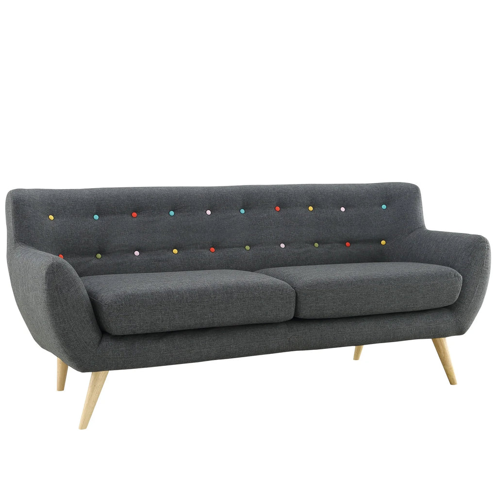 2 Piece Living Room Set in Gray L1824