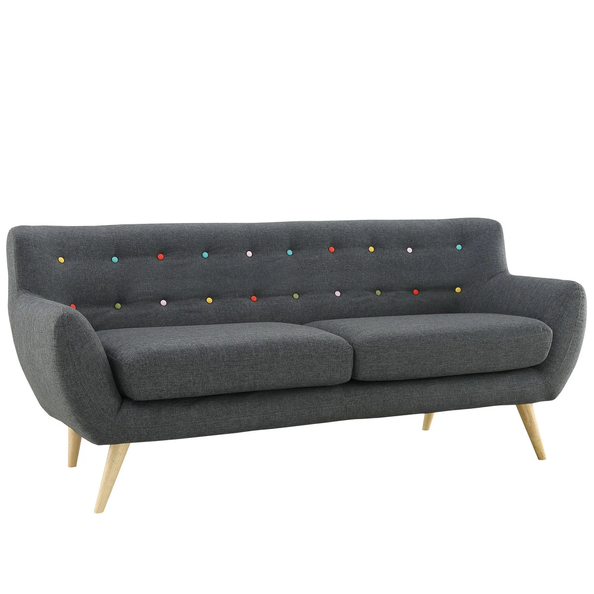 2 Piece Living Room Set in Gray L1824