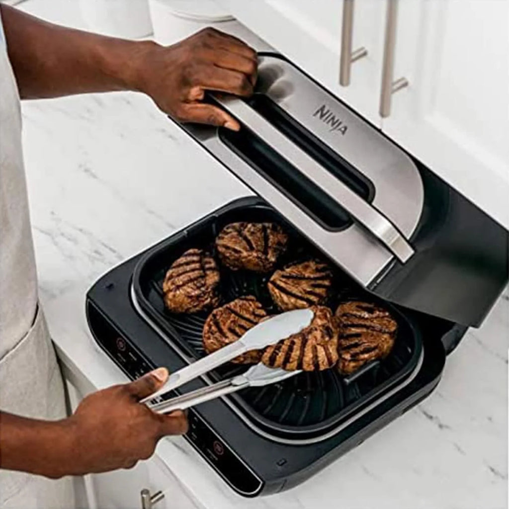 Open Box Ninja Foodi Smart XL 5-in-1 Indoor Grill with 4-Quart Air Fryer - Black R757359