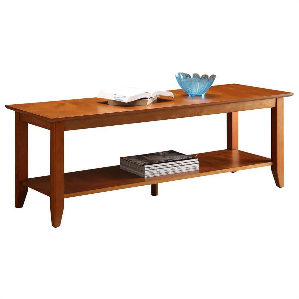 Cherry Coffee Table with Shelf Q704