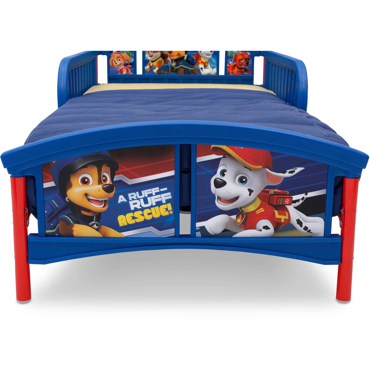 Blue Plastic Toddler Bed D853