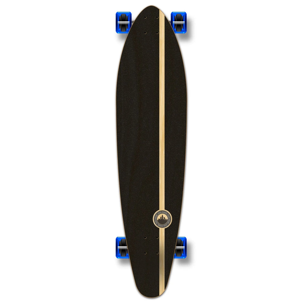 Longboard Skateboard Kicktail Cruiser 40" x 10" with Black Grip Tape Aluminum Alloy Truck 71mm Wheels I607880