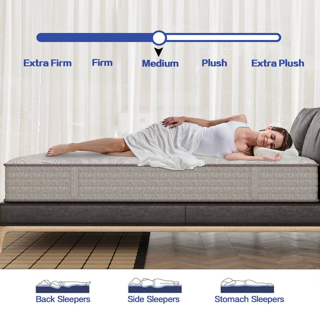12 inch Full Size Gel Memory Foam Innerspring Mattress Y355