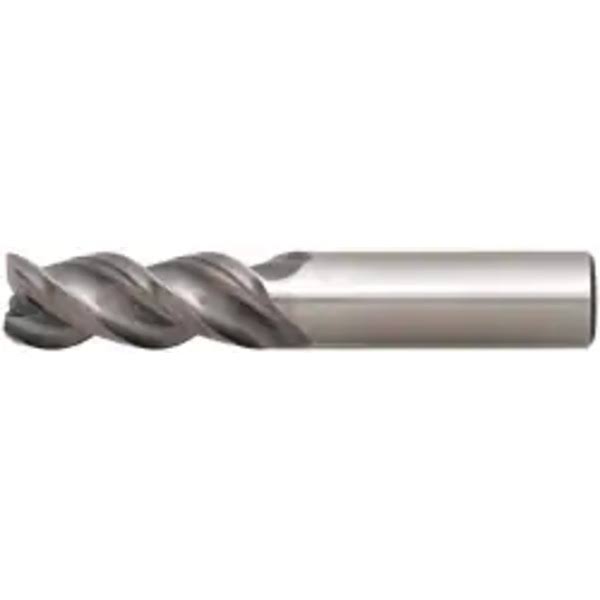 3/4x22 Diam 3 Flute Solid Carbide Corner Radius End Mill - TiCN Finish N64865