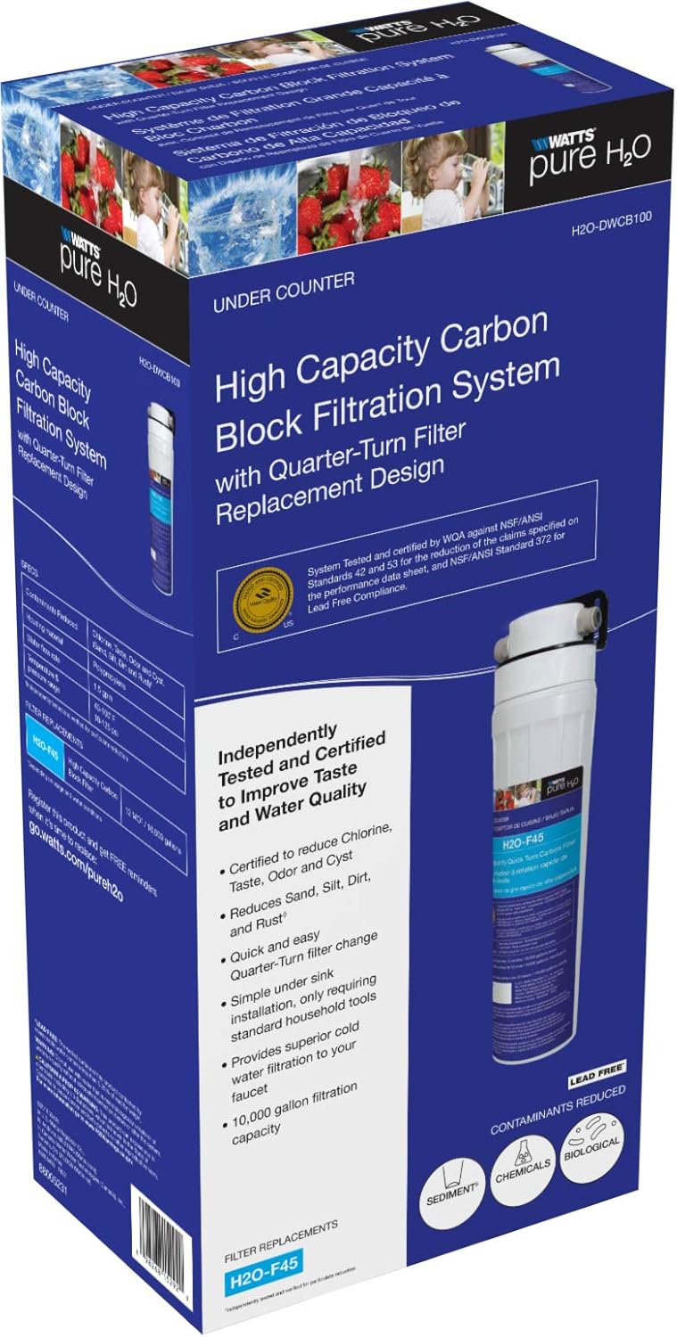 Pure H2O High Capacity Carbon Block Filtration System O3277