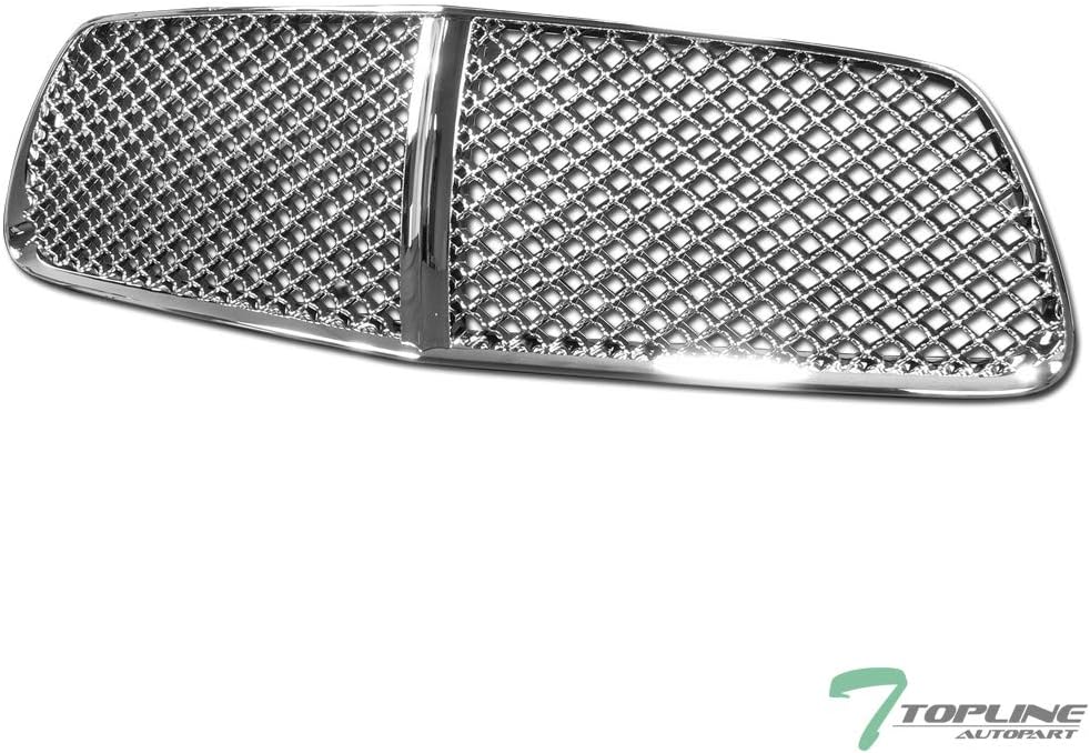Chrome Mesh Front Hood Bumper Grill Grille ABS For 2011-2014 Dodge Charger S7624