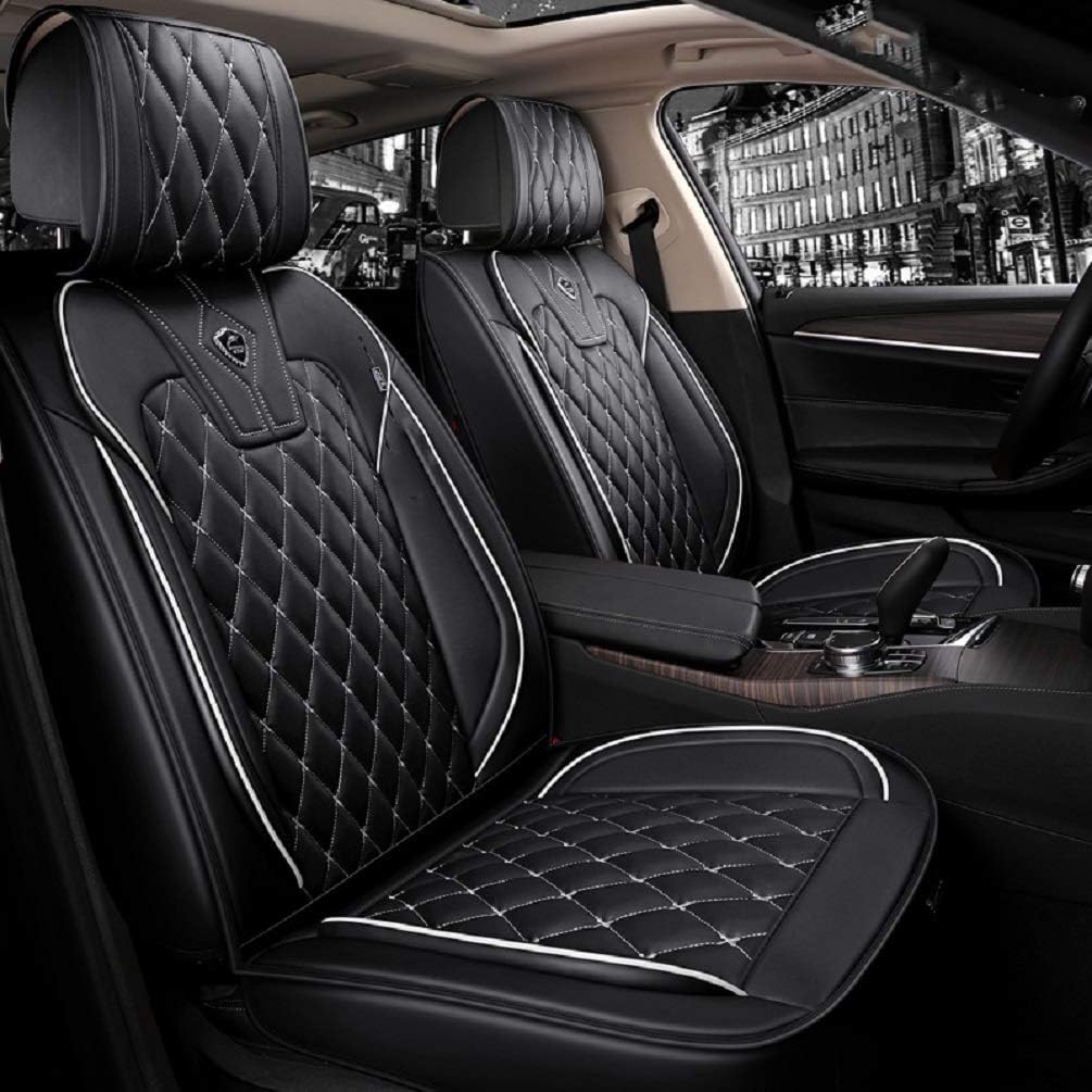 Blue PU Leather Car Seat Covers Full Set E525