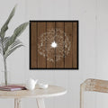 Brown Wood II Black Float Frame Canvas Art - 24 x 24 G15500