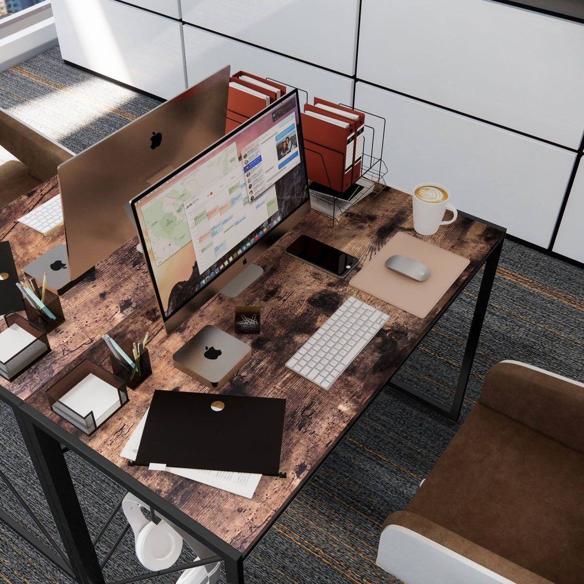Rustic Folding Computer Desk E99305