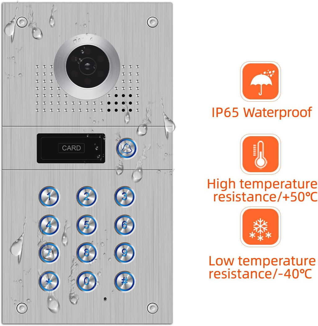 7 Inch Wired Video Doorbell 960P Camera IP65 Waterproof P25702