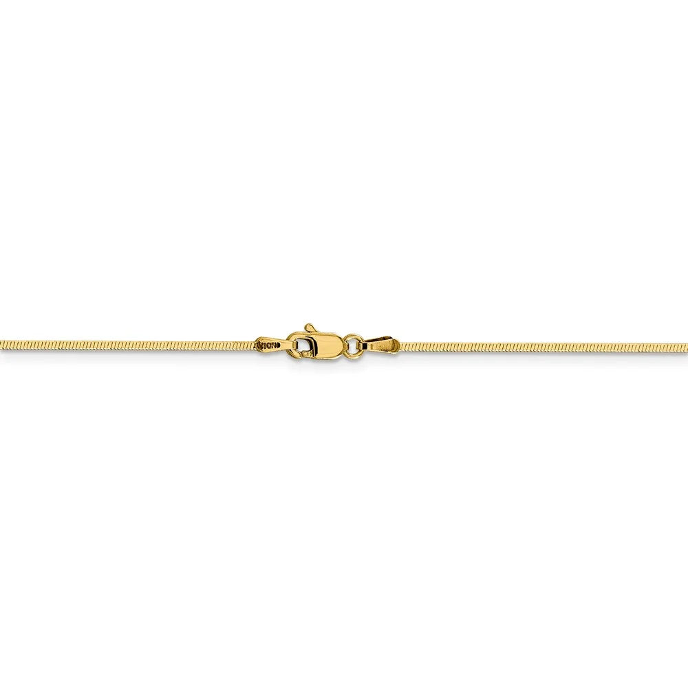 14kt Yellow Gold 16 inch Octagonal Snake Chain I901