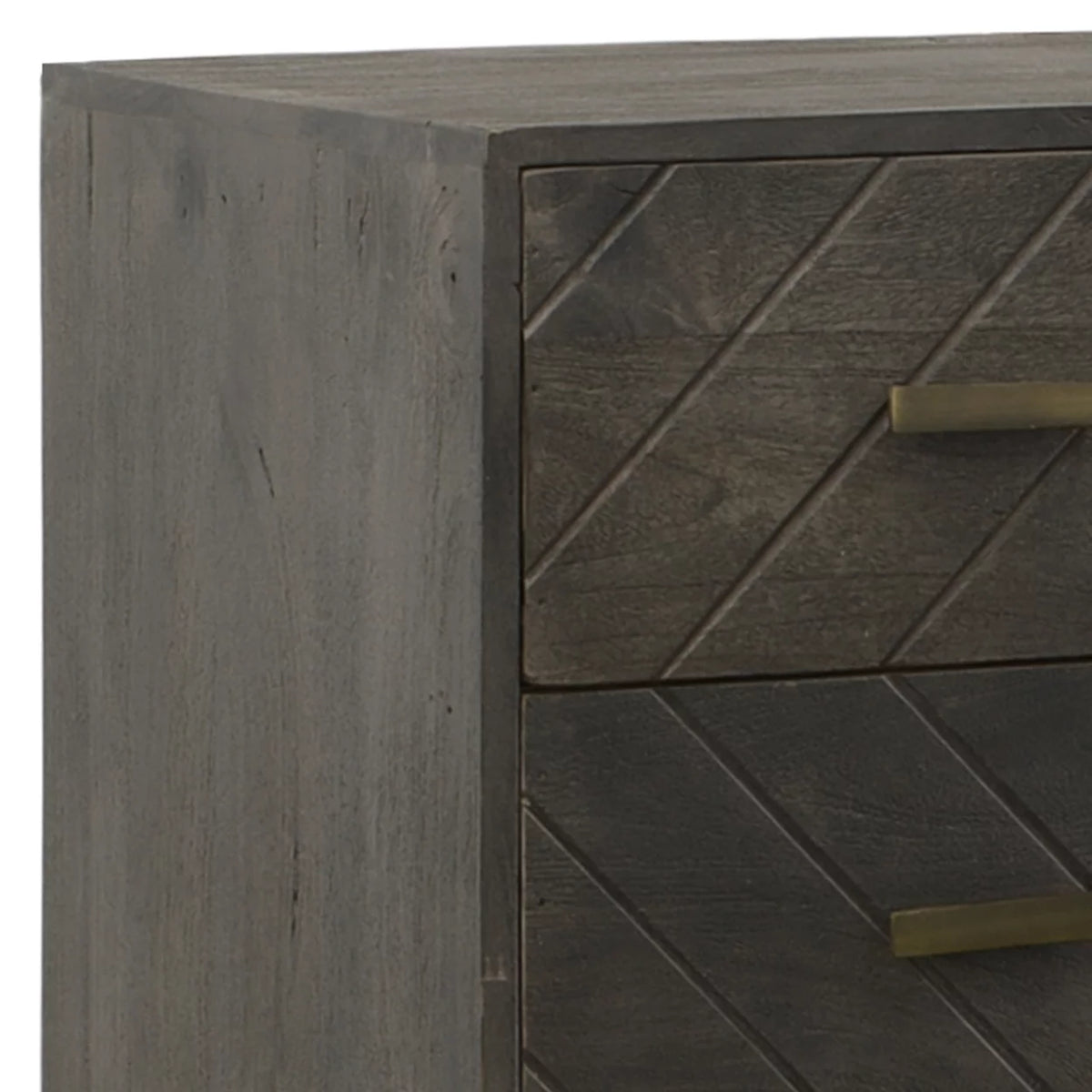 32 Inch 3 Drawer Mango Wood Dresser Chest N797