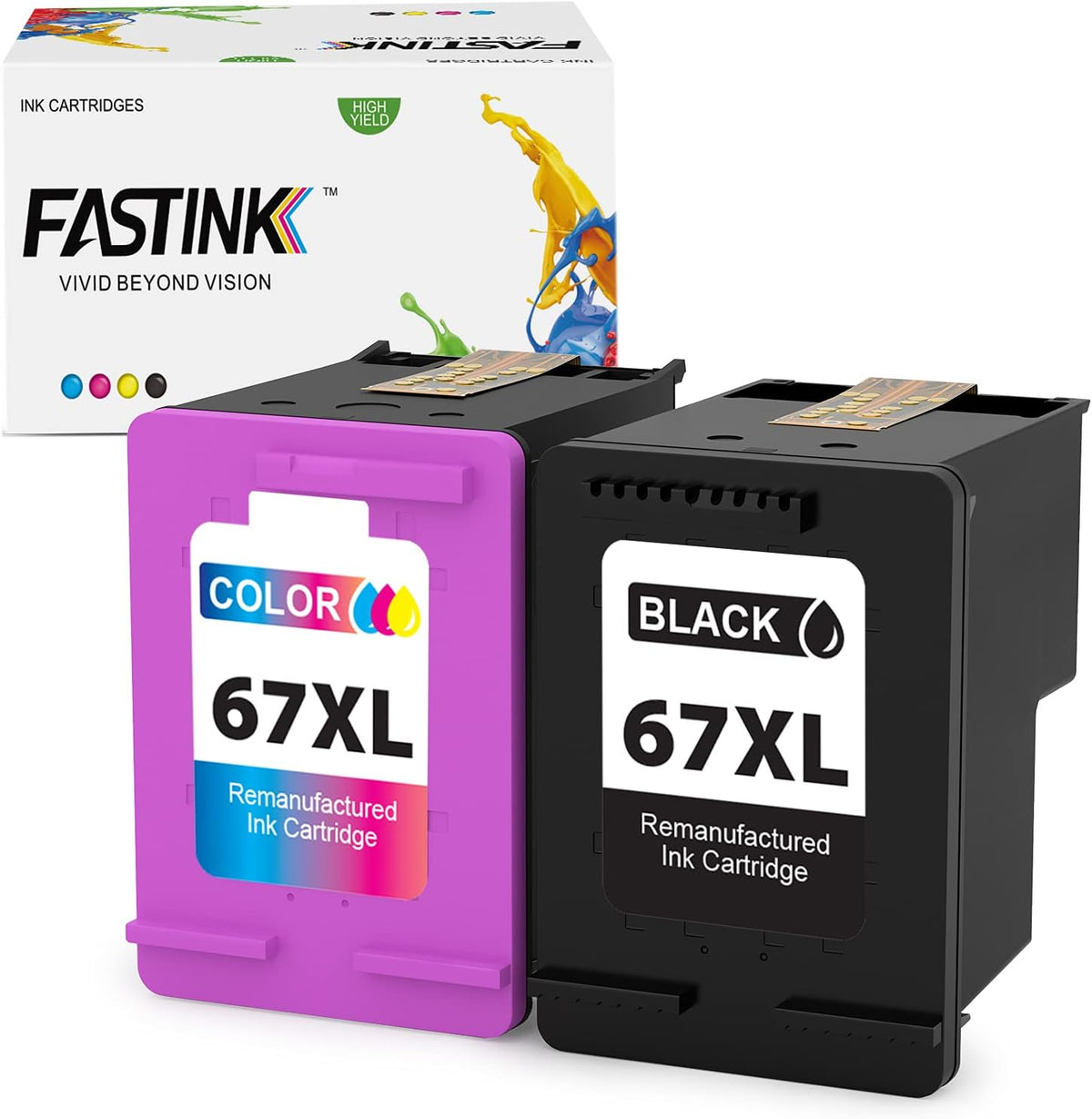 Black Tri-Color Ink Cartridge Combo Pack of 2 V594
