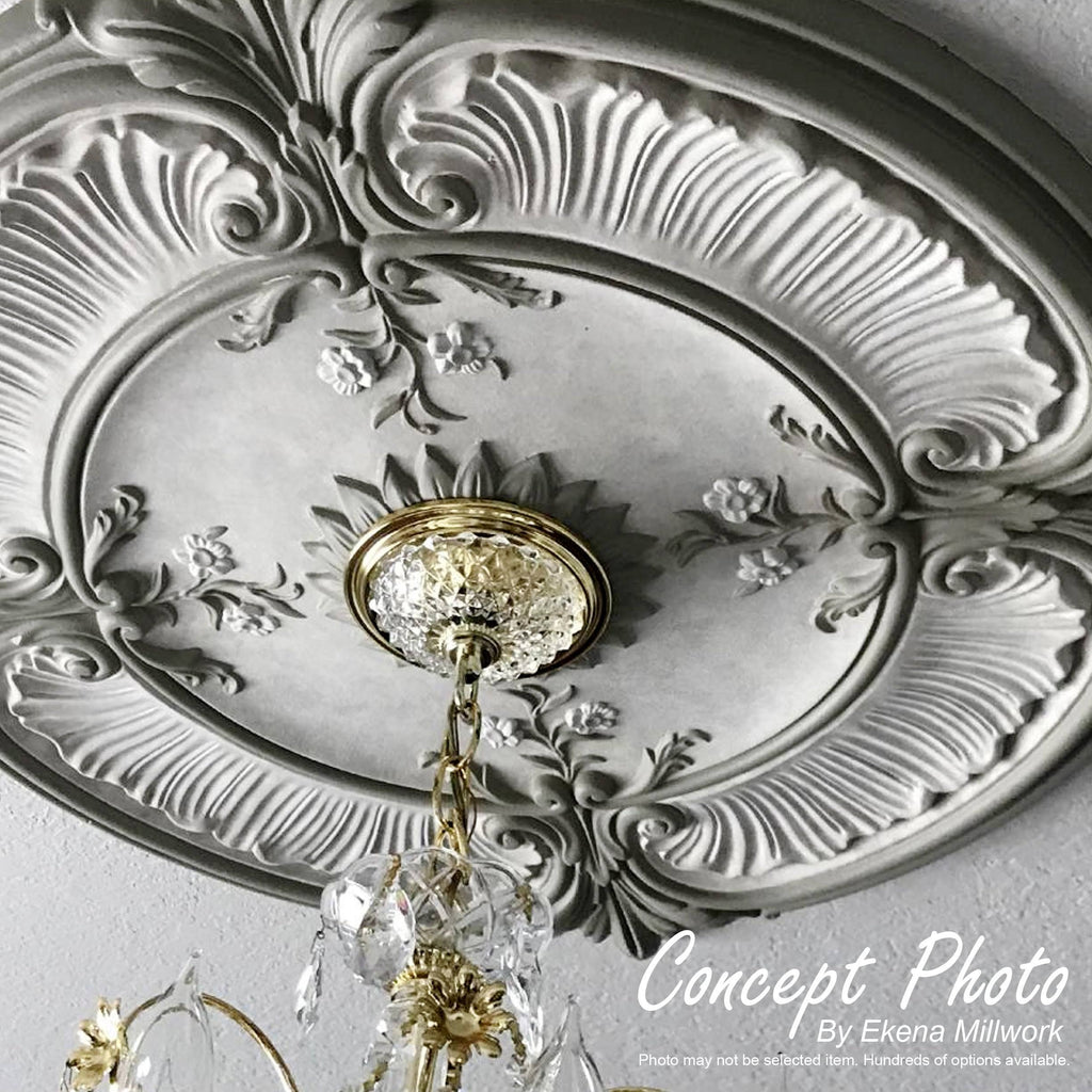 18 1/8x22OD 3 5/8x22ID x 1 1/8x22P Ceiling Medallion T589