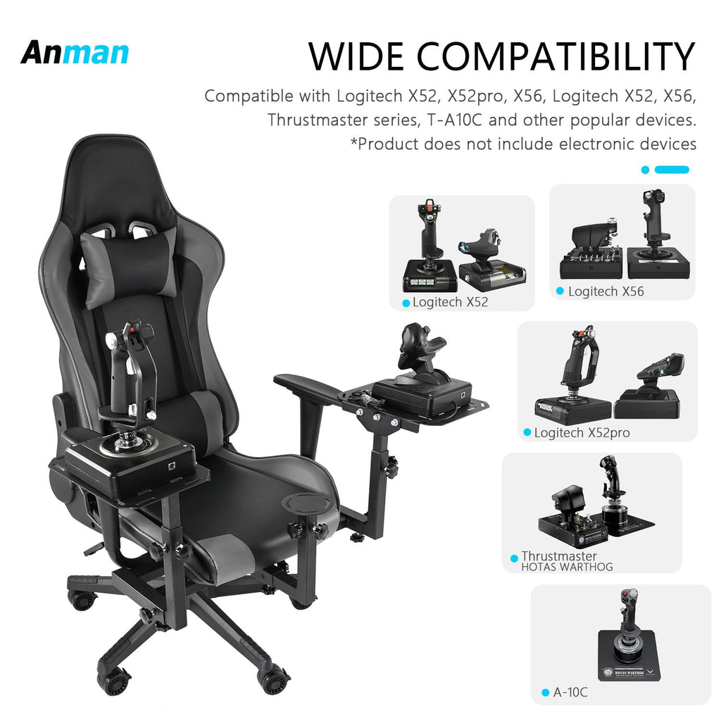 Multifunctional Flight Racing Simulator Cockpit Joystick Mount with Chair S325607